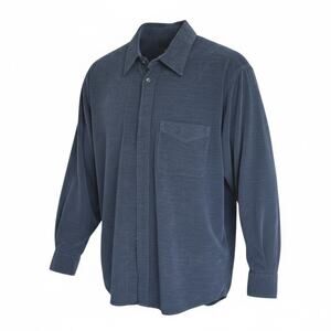 Vintage Rodd & Gunn Blue Makers Trophy Pincord Corduroy Shirt M NZ
